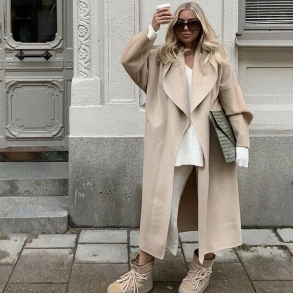 shawl collar coat zara